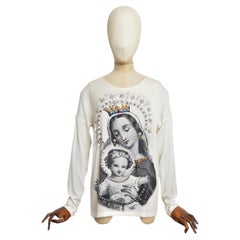 F/W 2013 Dolce & Gabbana Religious Madonna & Child Embellished Top - Blouse