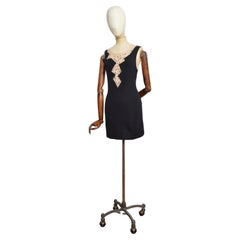 Resort 2008 CHANEL by Karl Lagerfeld Black Cut Out Sequin Mini Dress