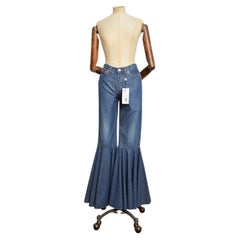 2000’s Dolce & Gabbana high waisted Blue Denim Mega Flares Jeans 28"