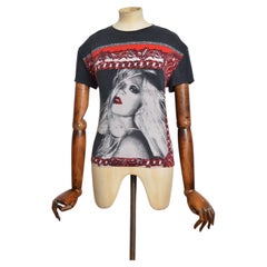 2000s Donatella Versace Couture Printed Baby Tee - Fitted slogan T-shirt