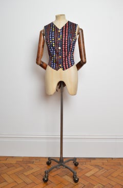 1990’s Gianni Versace Tutti Fruity Berry Print Fitted Waistcoat CropTop - Blouse