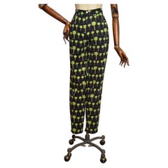 1990’s Gianni Versace Jeans Couture Palm Tree Print High Waisted Jeans Pants 28"