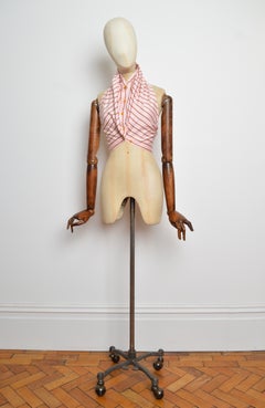 1995 Vivienne Westwood Gold Label Pink Striped Tailored Blouse - Backless Shirt