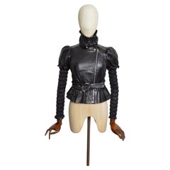 S/S 2020 ALEXANDER McQUEEN Victorian Style Lambskin Leather Jacket