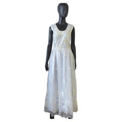 vintage 1980s Embroidered Wedding dress