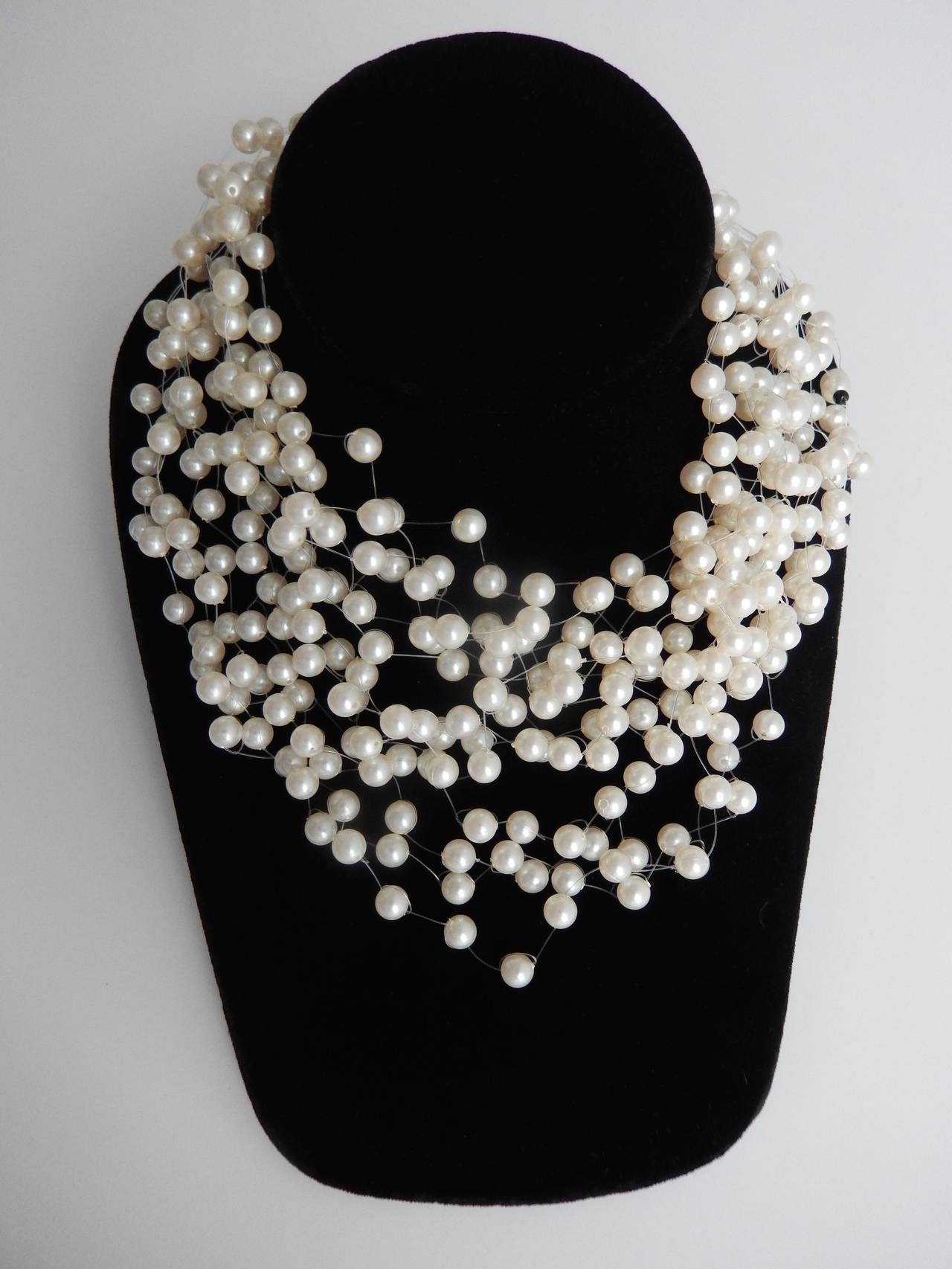 1970s Langani MultiStrand Pearl Necklace at 1stDibs langani jewelry