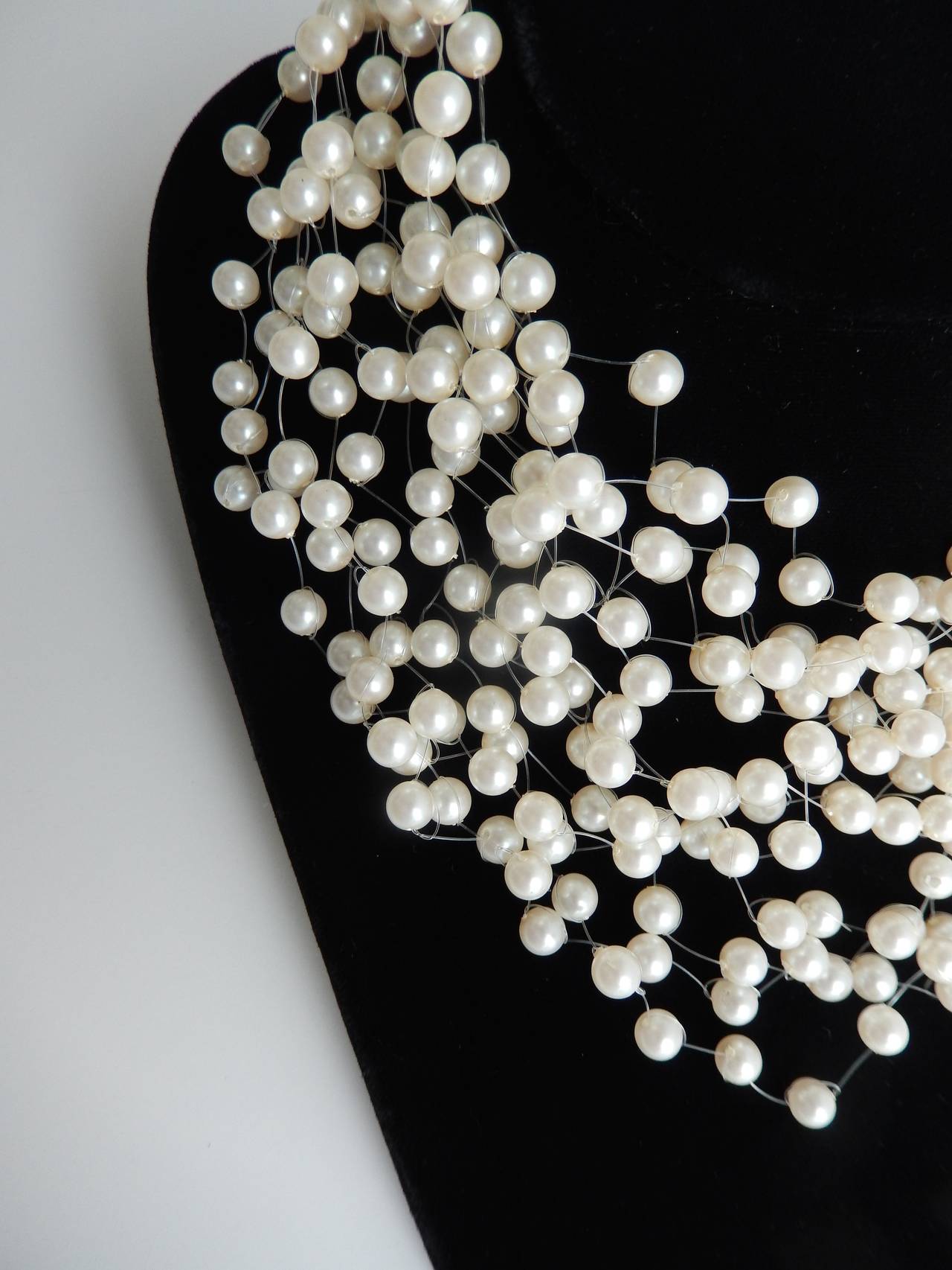 Women's 1970s Langani Multi-Strand Pearl Necklace