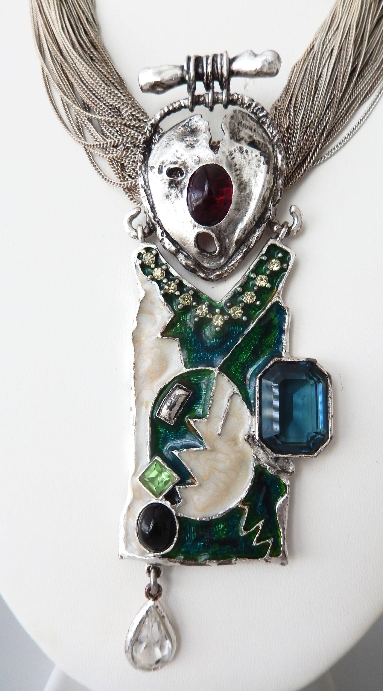 Women's 1990s Lacroix Modern Tribalist Necklace For Sale