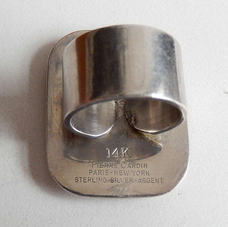 Women's or Men's 1960s Pierre Cardin Ring/Space-Age