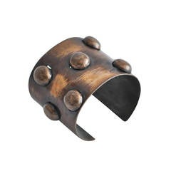 1950s Rebajes Geometric Copper Cuff 10