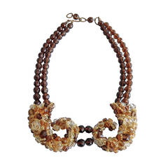 Coppola e Toppo Double-Strand Beaded Necklace, 1960s 11