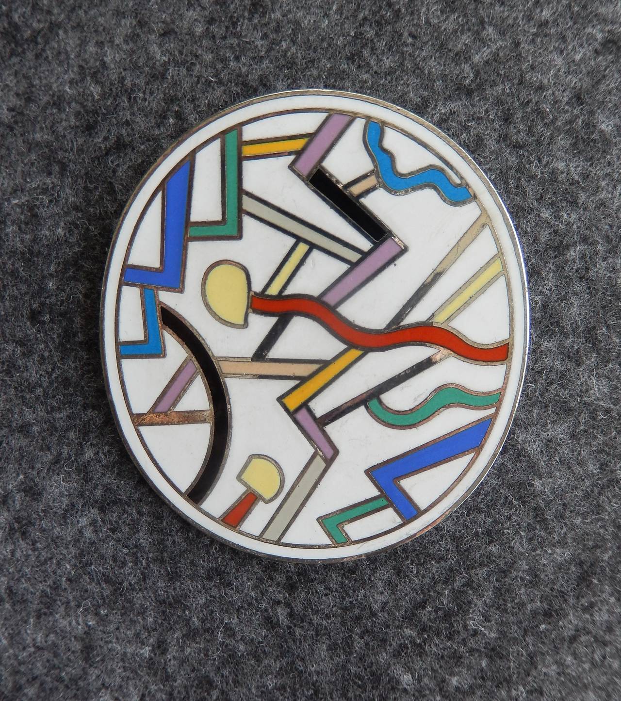 Broche Vintage SOTTSASS Ettore & ACME Studio - Bijou Design Occasion