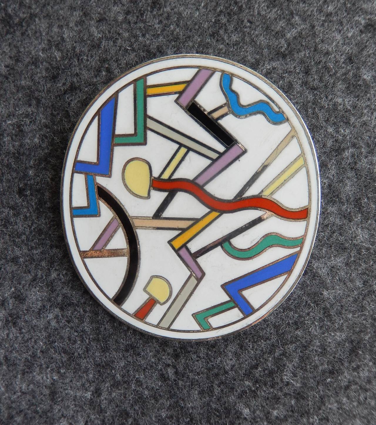 Women's or Men's 1980s Ettore Sottsass Memphis Brooch for Acme Studios