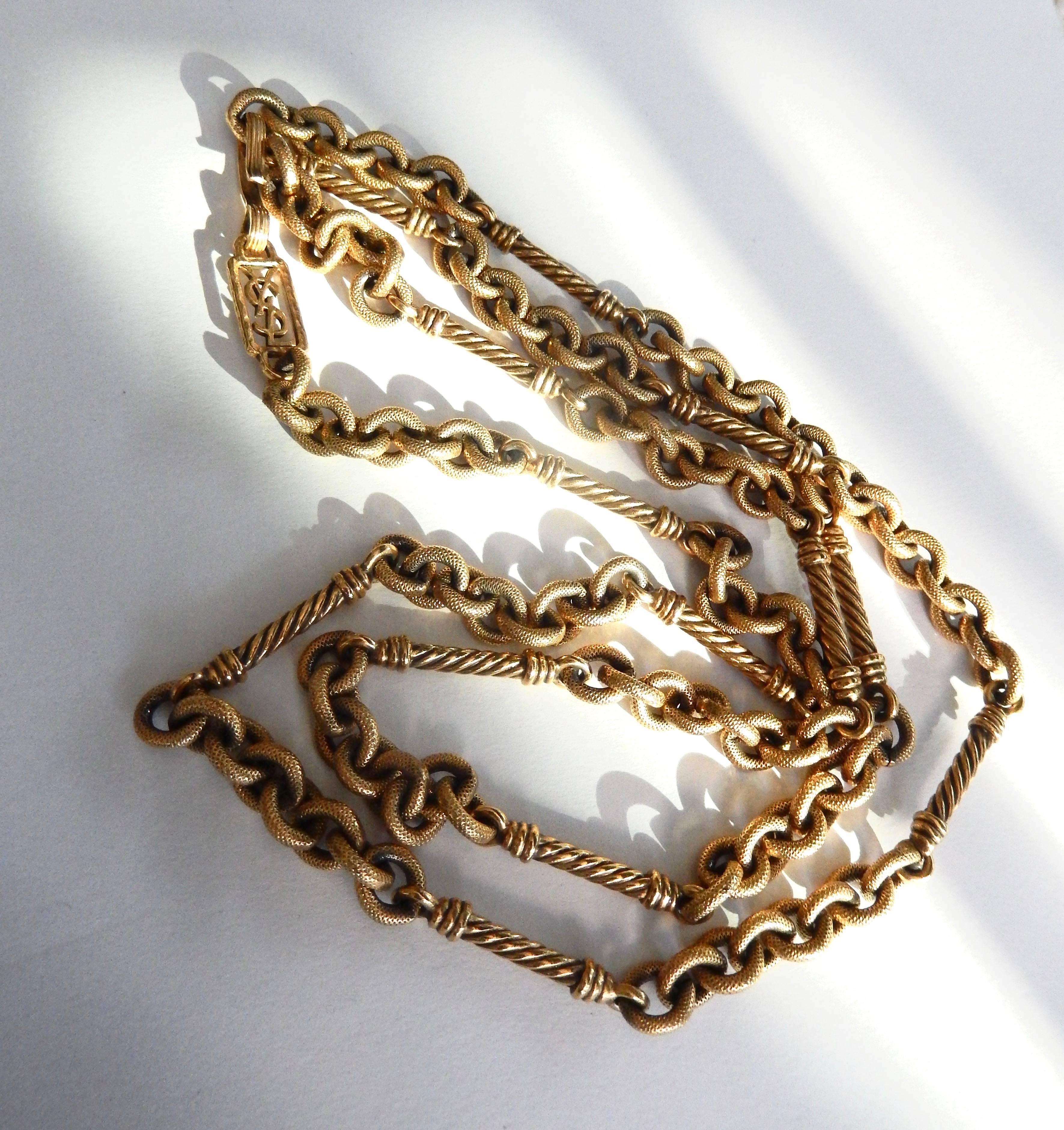 1980s Yves Saint Laurent Chain/Sautoir 1