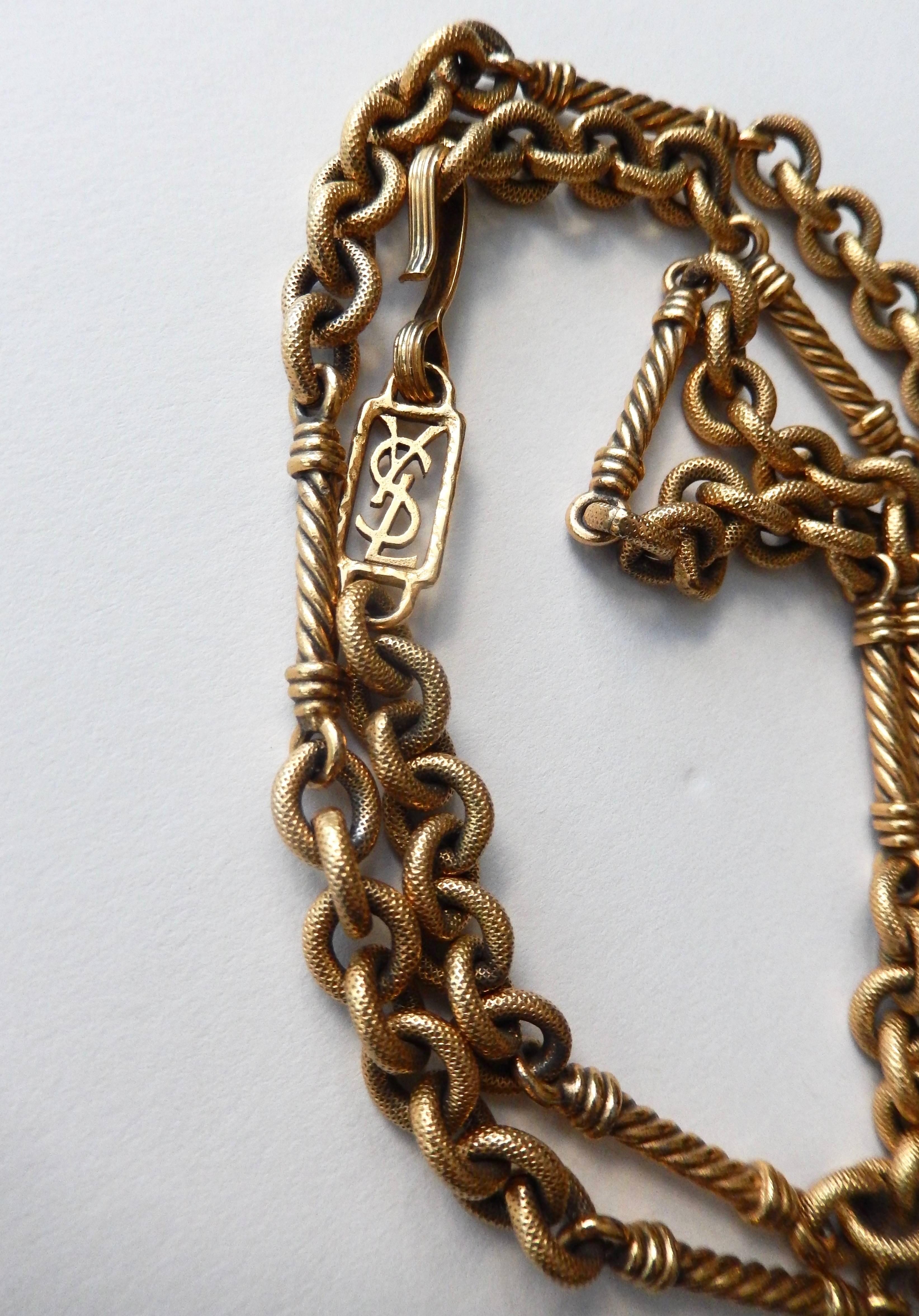 1980s Yves Saint Laurent Chain/Sautoir 3