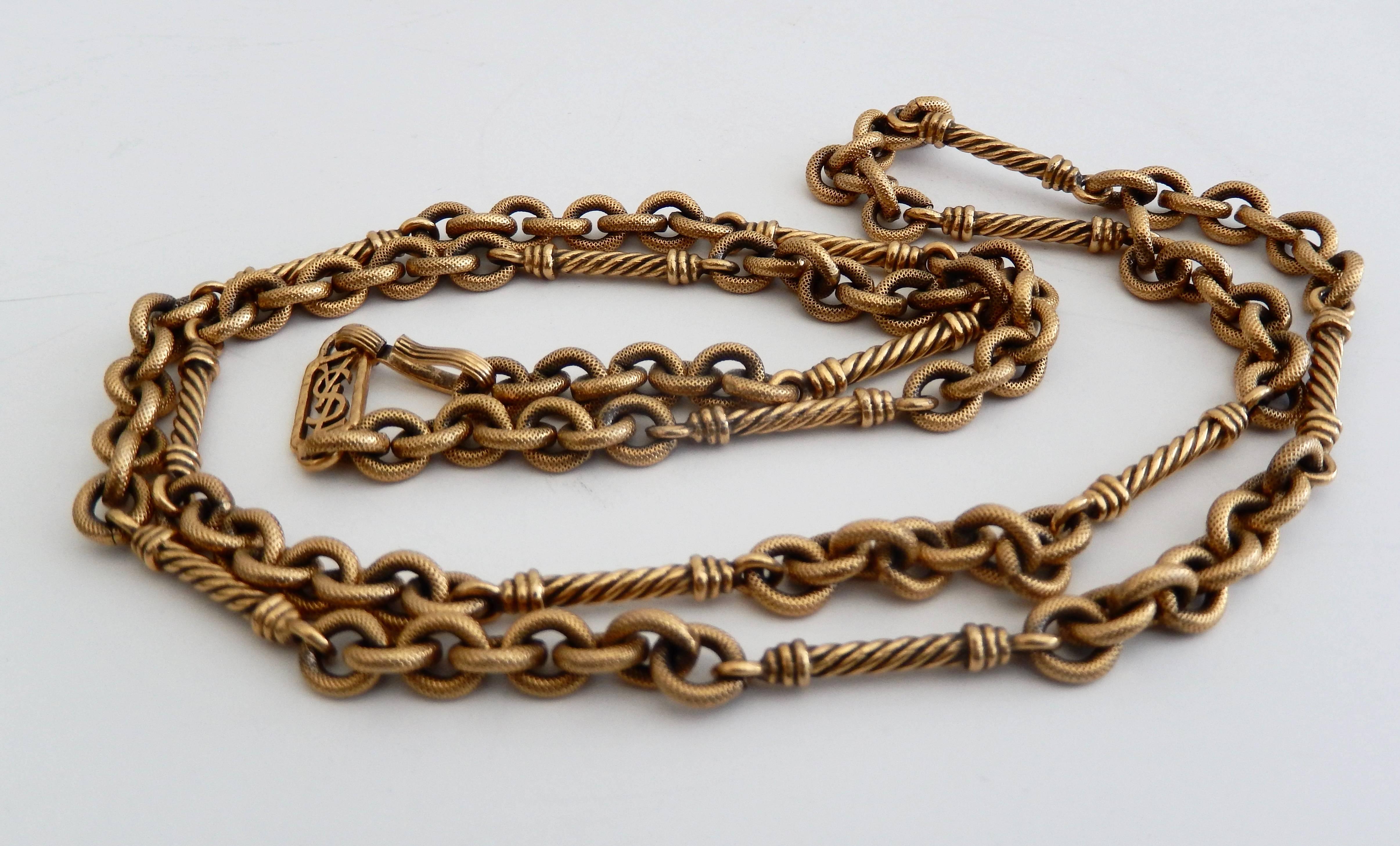 1980s Yves Saint Laurent Chain/Sautoir In Good Condition In Winnetka, IL