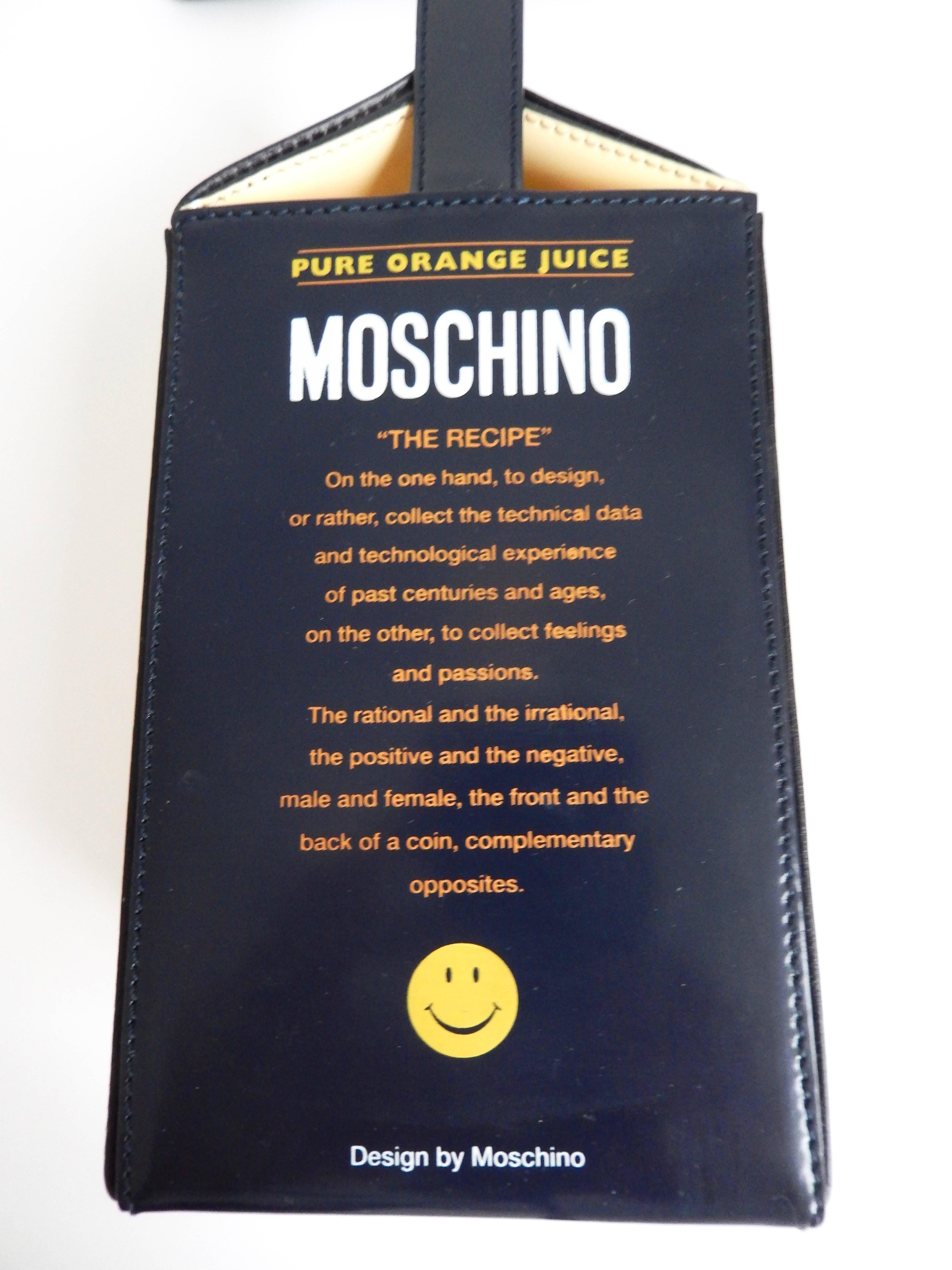 moschino orange juice