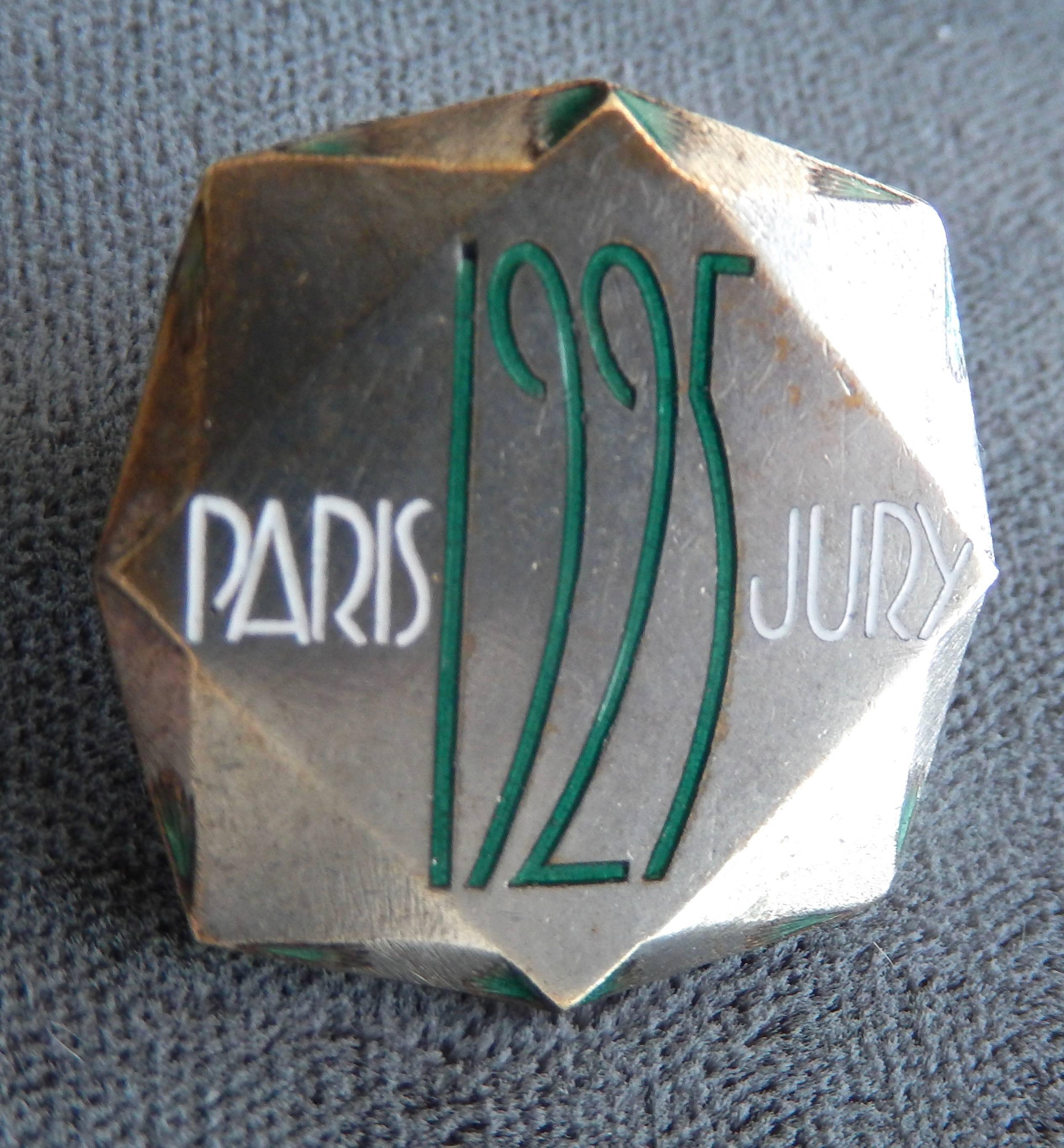 art deco lapel pin