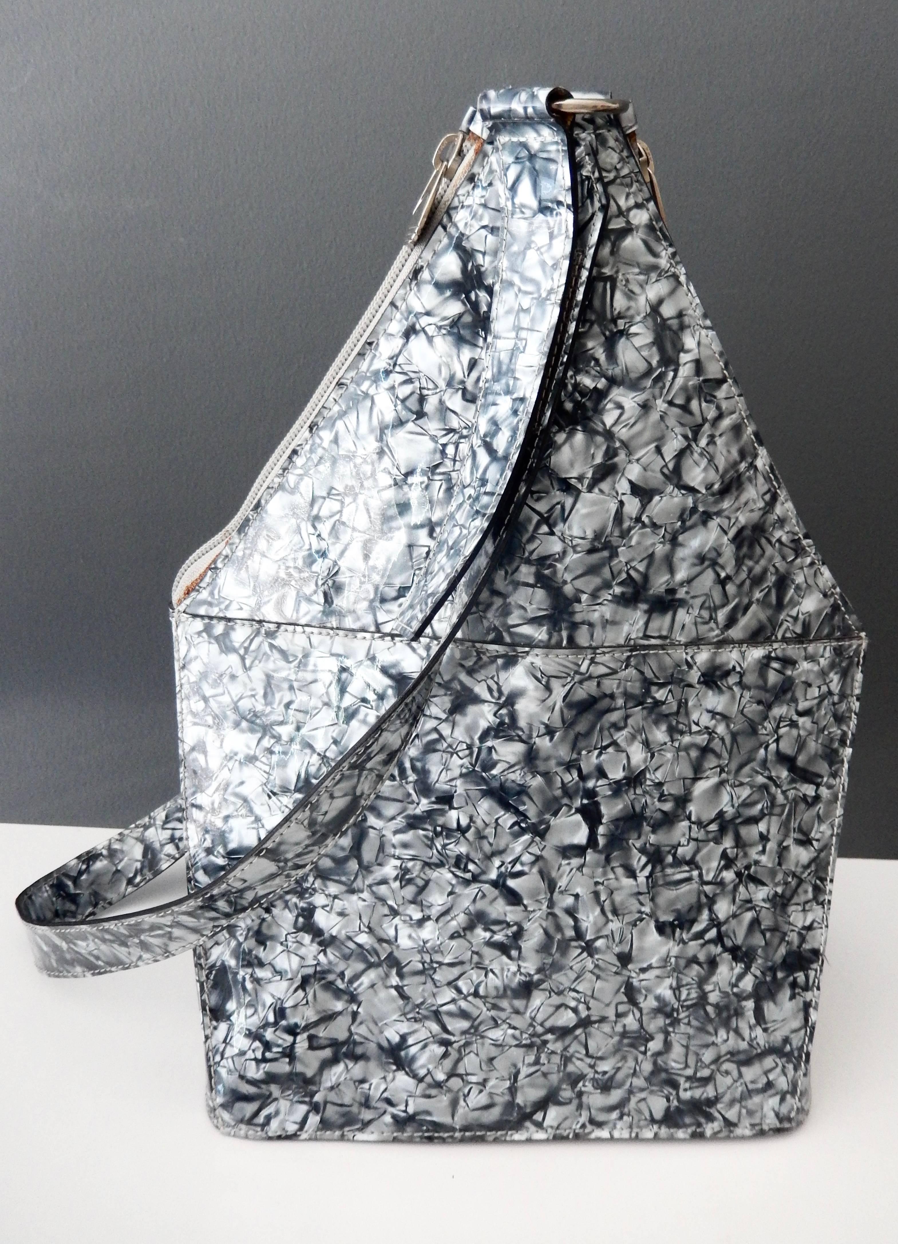 Jean-Paul Gaultier Marbleized Plastic Handbag, 1990s  For Sale 2