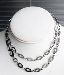 1970s Pierre Cardin Sterling Silver Modernist Necklace/Space Age