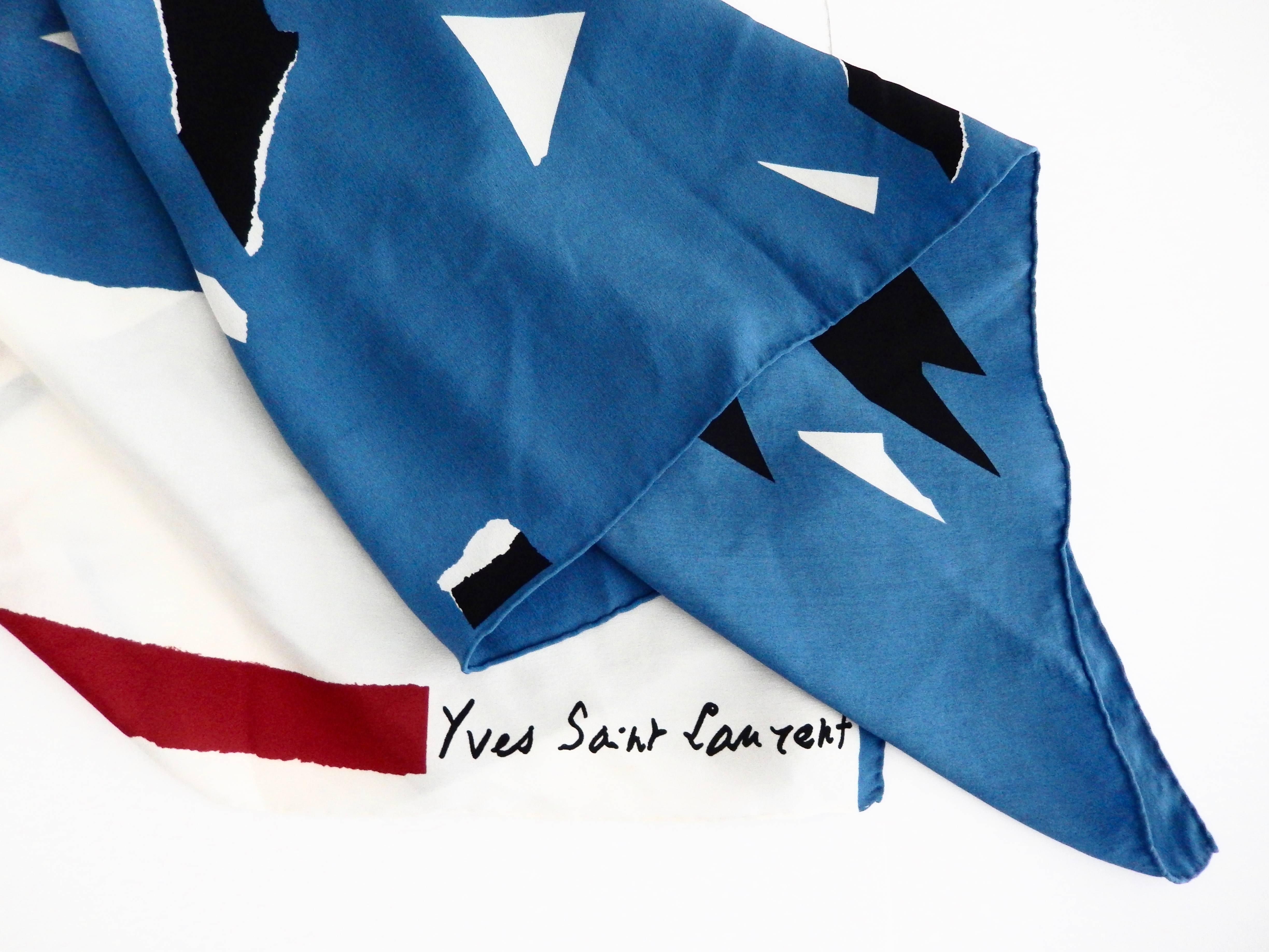 Blue 1980s Yves Saint Laurent 