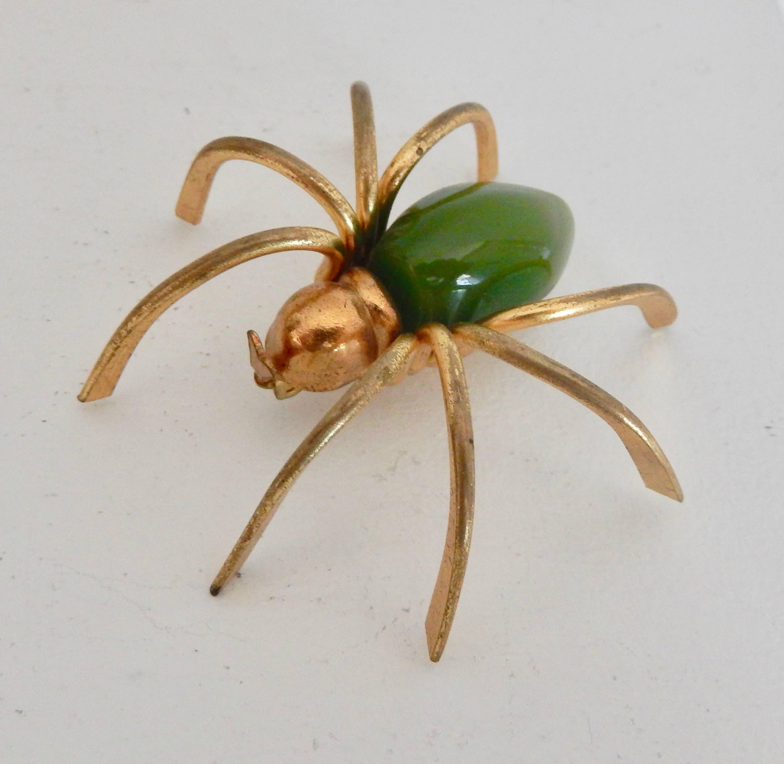 Art Deco Bakelite Spider Pin  In Good Condition In Winnetka, IL