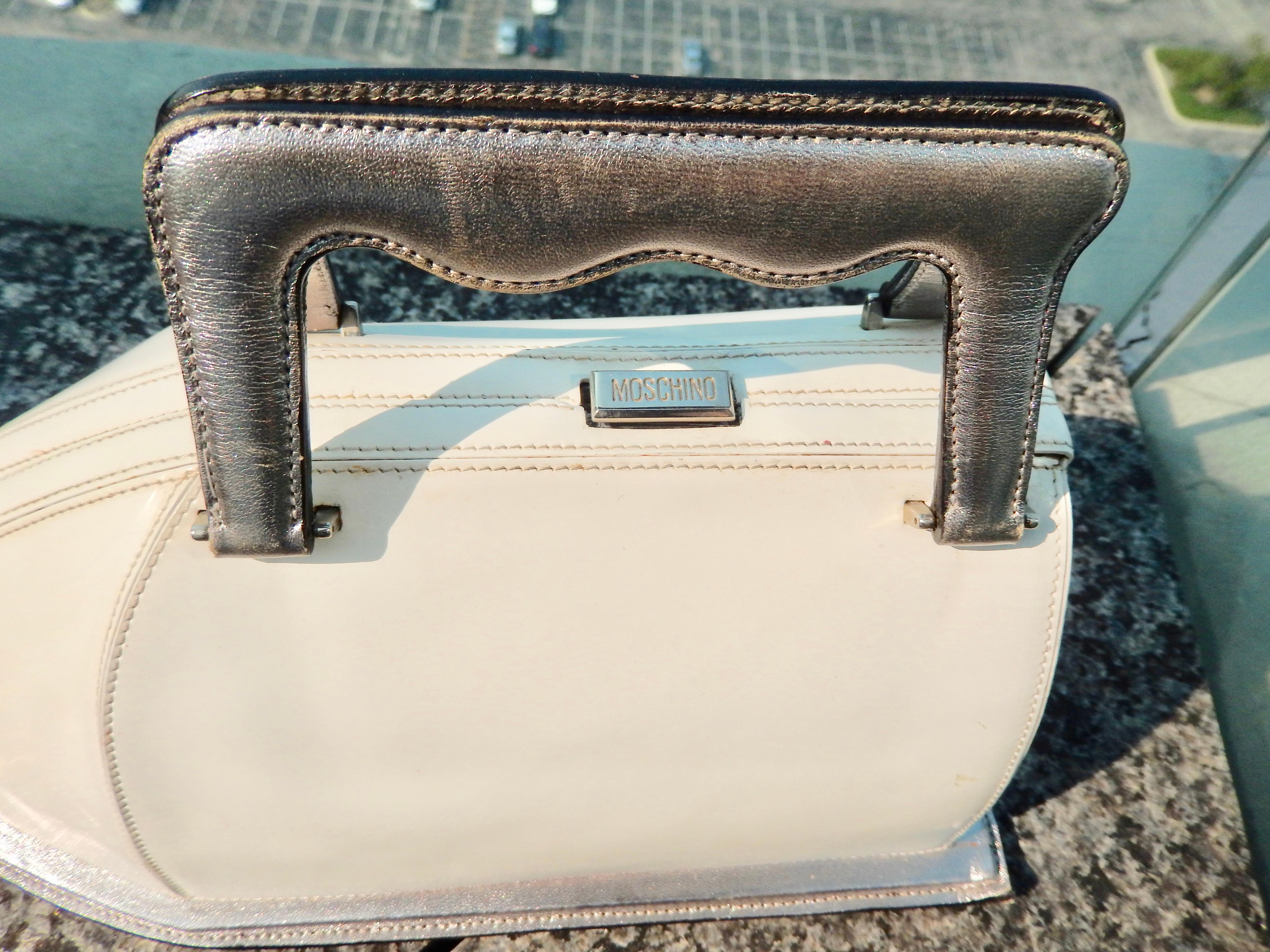 Gray Moschino Ferro da Stiro Pop Art Iron-Shaped Handbag, 1990s 