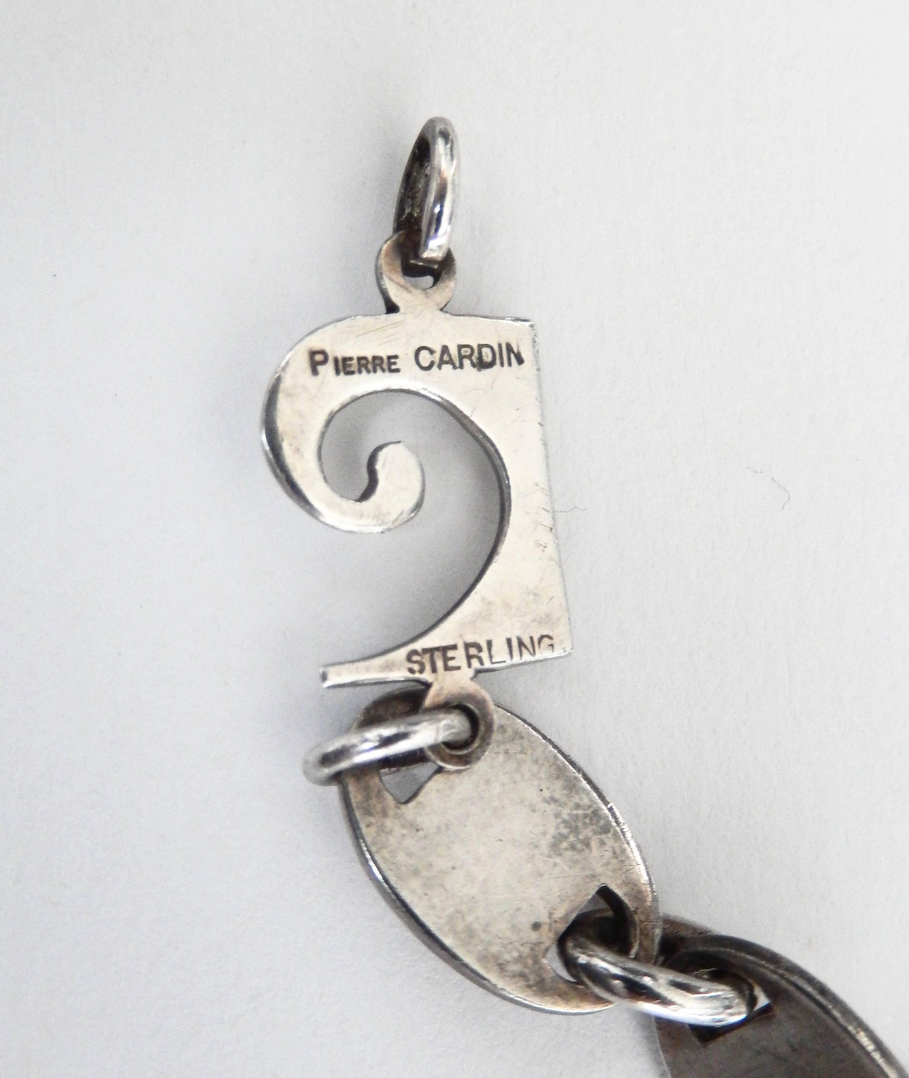 1970s Pierre Cardin Space-Age Silver Bracelets 1