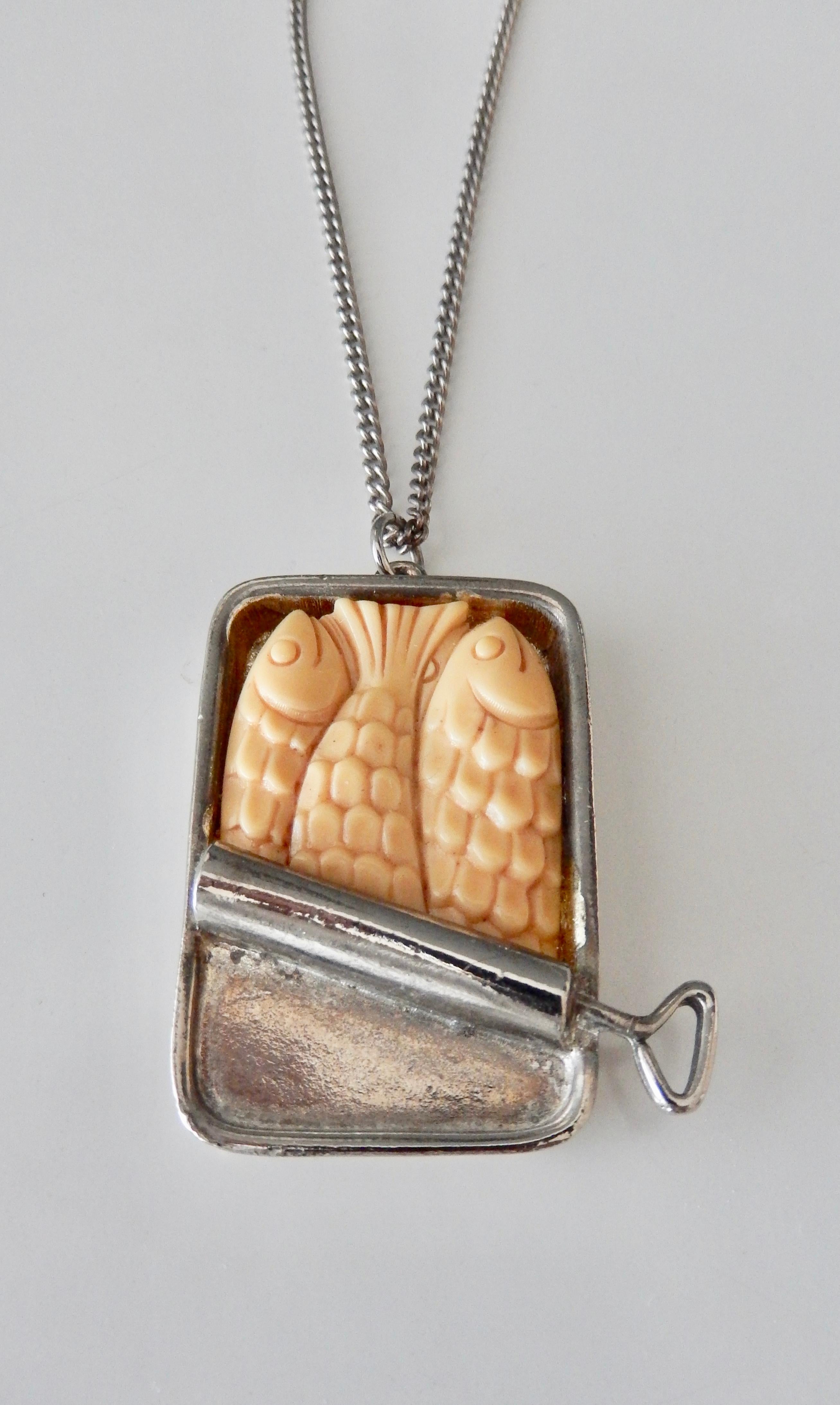 A whimsical necklace by the American fashion entrepreneur Hattie Carnegie.  Carnegie, an innovative designer and businesswoman, was one of the first to introduce ready-to-wear clothing to the high end market.  Her line of costume jewelry was also