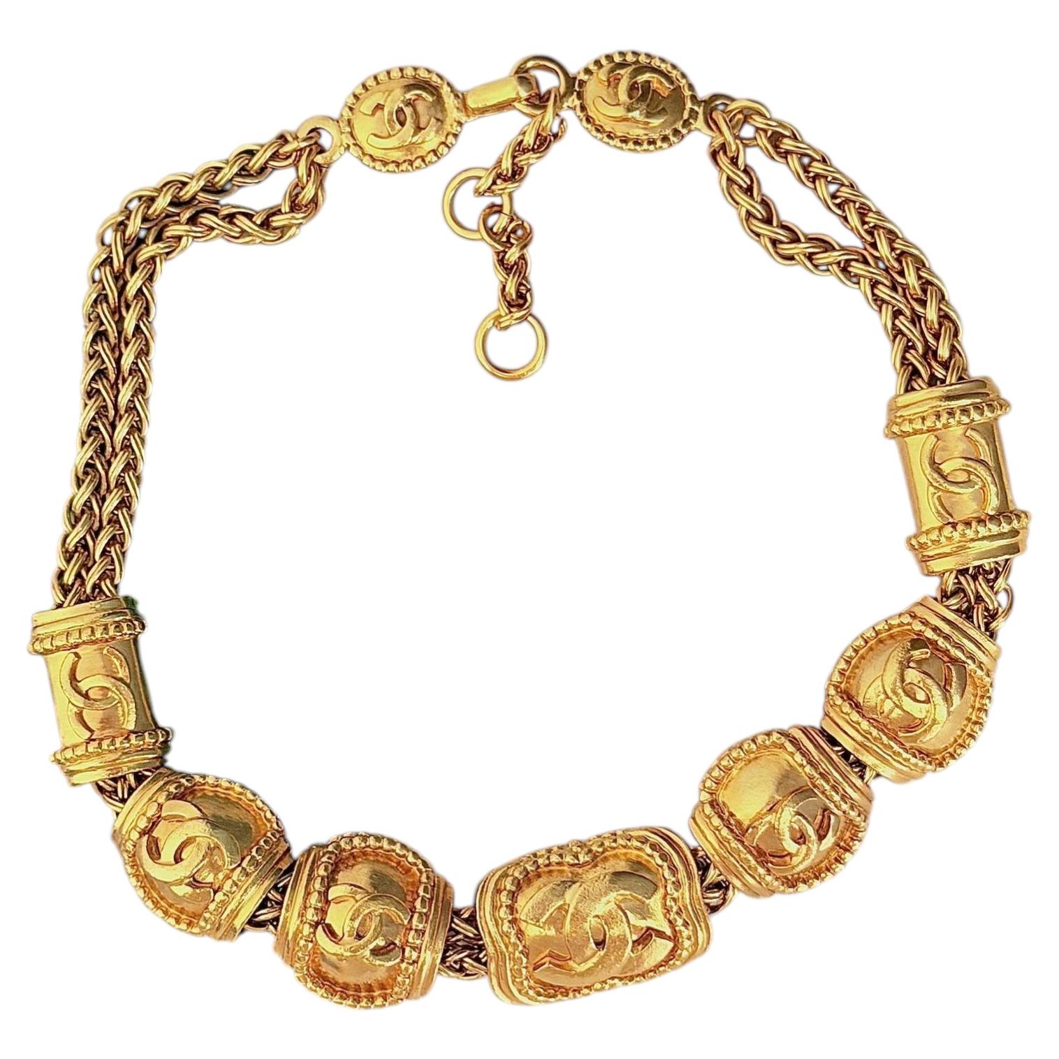Chanel Vintage 1996 Karl Lagerfeld Iconic Coco Charms Statement Rope Necklace For Sale