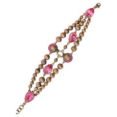 Bracelet « D Strands » fuchsia, haute couture Christian Dior par John Galliano, 1997