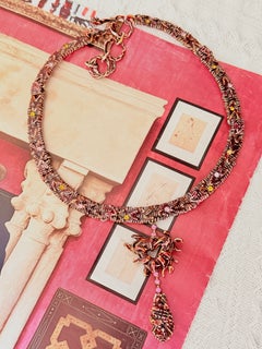 Christian Lacroix Haute Couture Opulent Iconic Rare Brutalist Intricate Necklace