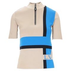 Louis Vuitton Color Block Zippered Top - '10s