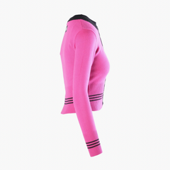 D&G Dolce & Gabbana Pink & Black Knit Twinset – 00s