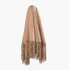 Loro Piana Suede Fringe Cape- '00s
