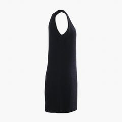 Lawrence Steele Black Bouclé Sleeveless Shift Dress - '90s
