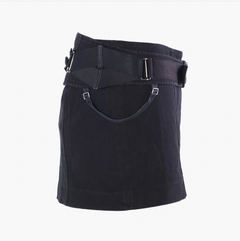 Hussein Chalayan Black Utility Belted Mini Skirt - '00s