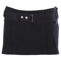 Hussein Chalayan Black Utility Belted Mini Skirt - '00s