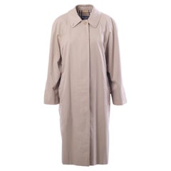Burberry Vintage Beige Car Coat with Nova Check Lining - '80s