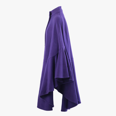Roberto Capucci Vintage Haute Couture Purple Wool Cape - '70s