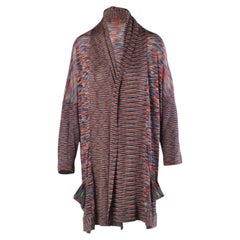 Missoni Iconic Multicolor Draped Knit Cardigan -'90s
