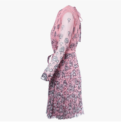 Prada Floral Long Sleeve Dress in Pink-'10s