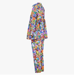 Stella Jean Multicolor Haitian Market Print Cotton Shirt & Trousers Set - '10s
