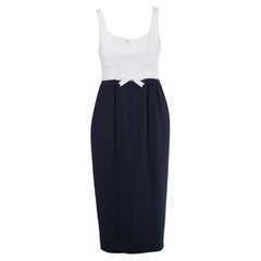 Moschino Couture Two-Tone Dress with Bow Accent -'90s