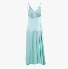 Forte Forte Mint Green Satin Maxi Slip Dress - '10s