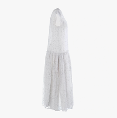 Robe longue à taille basse en mélange de soie texturée Rochas - années 2010