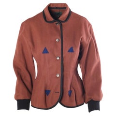 Jean Paul Gaultier Junior Runway Felted Wool Corset Jacket - '80s