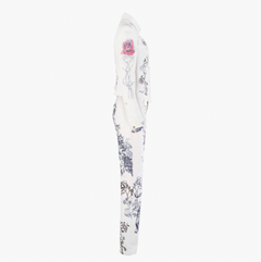 Roberto Cavalli Vintage Tattoo Tiger Hearts Denim Set - '00s