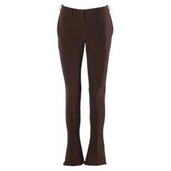 Prada Brown Stretch Flared Trousers - '00s