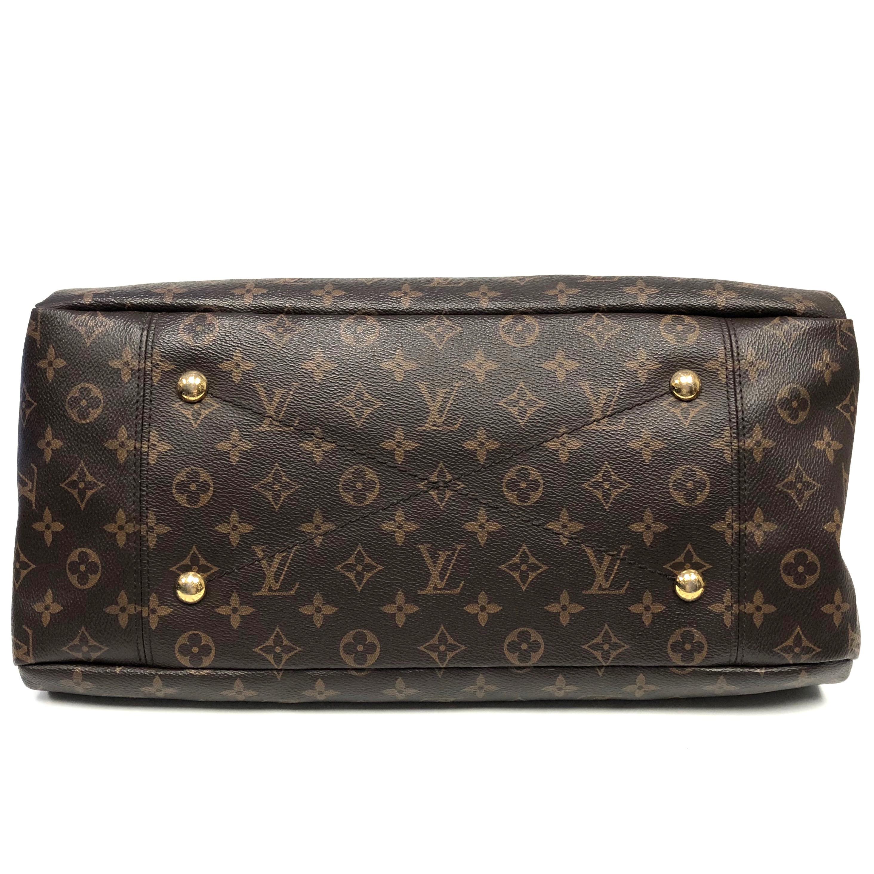 Black Louis Vuitton Artsy MM Monogram Canvas Handbag 